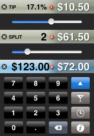First tap of the round button rounds the tip up