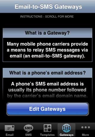 Editing Email-to-SMS Gateways
