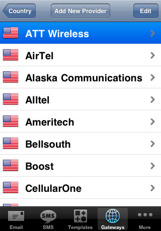 Viewing Gateways for a particular country