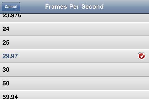 Setting the Frame Rate