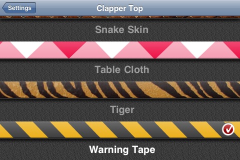 Clapper stick design chooser